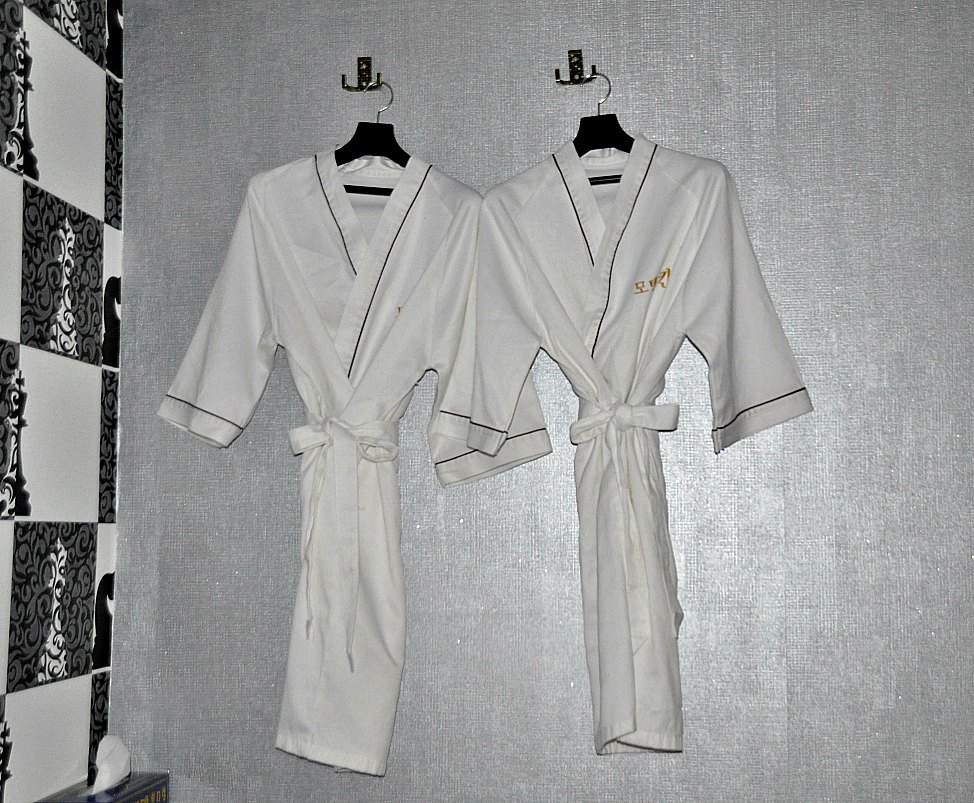 His and Hers robes at my Suncheon Hotel