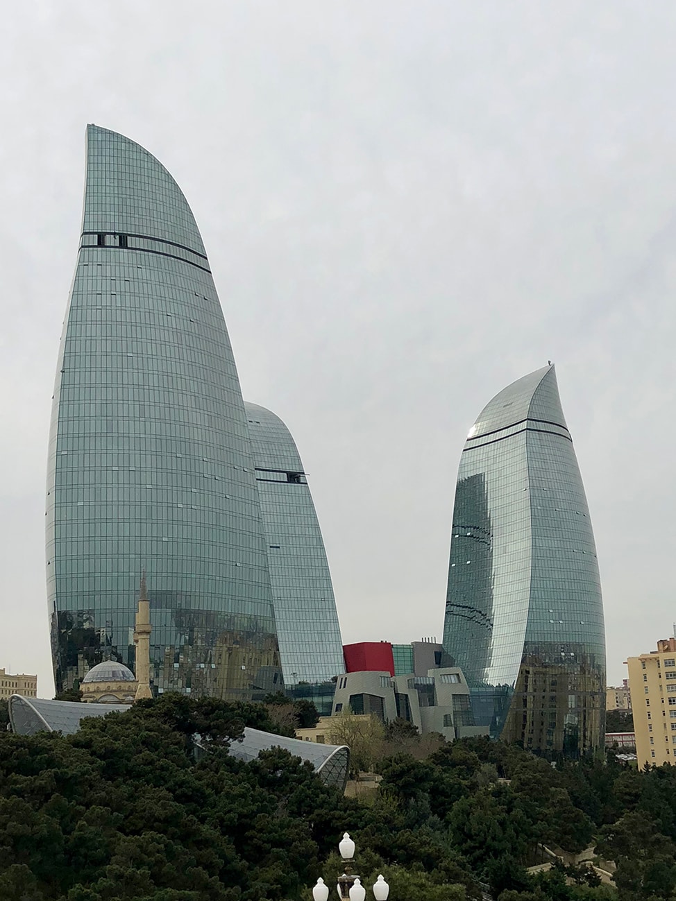 View of the 3 Flame Towers