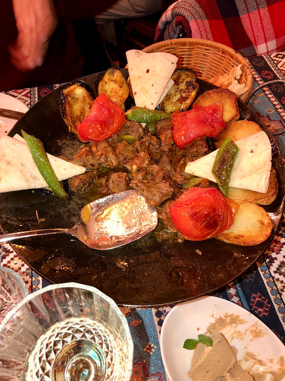 Traditional Azerbaijani dish of Saj