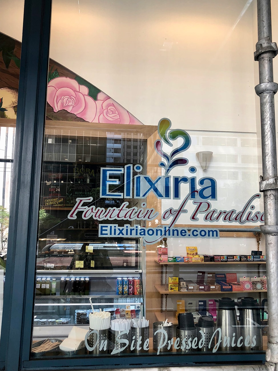 The front of Elixiria Cafe - a BAGBNB Angel site
