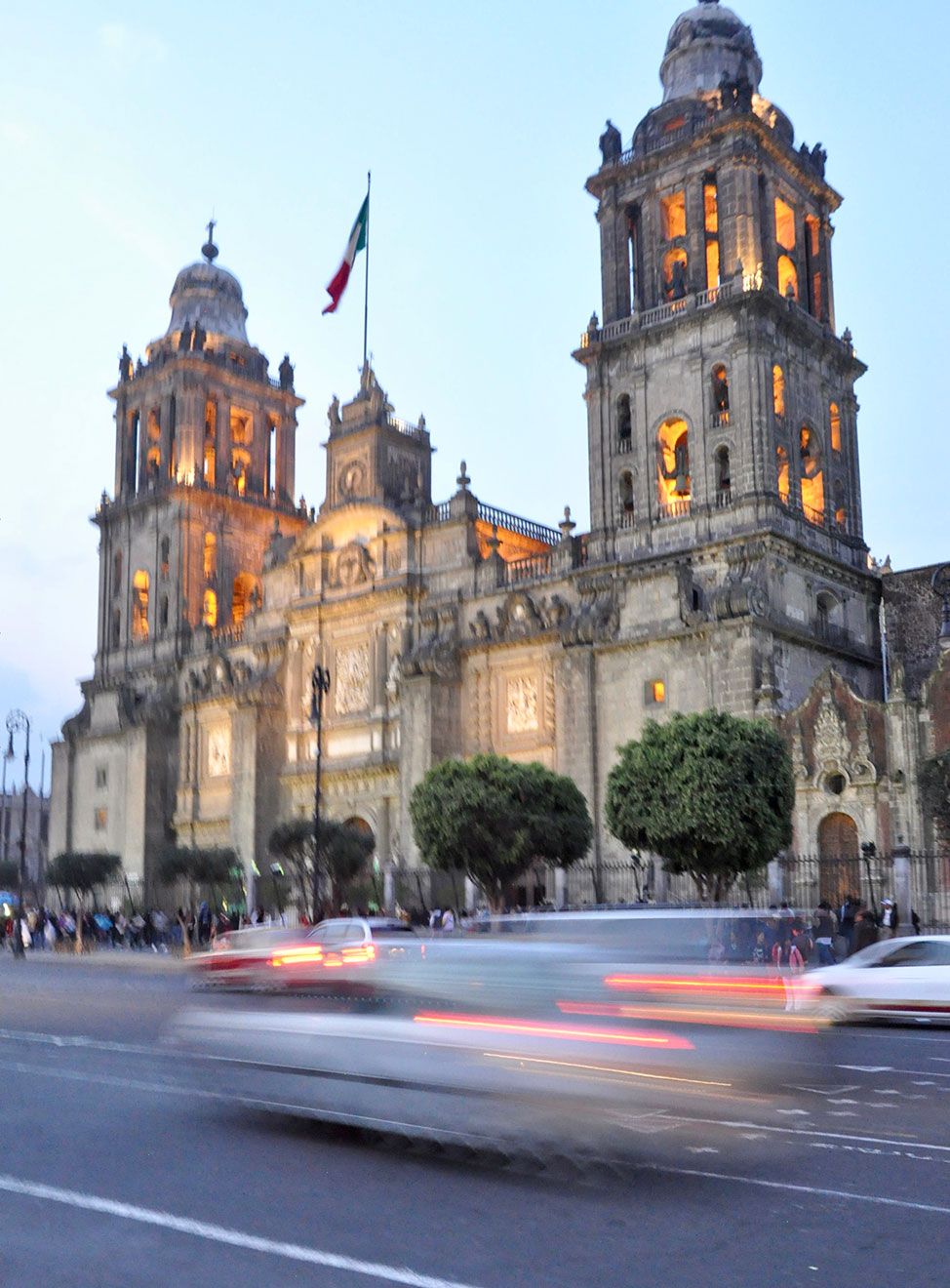 The Metropolitan Cathedral in Mexico City, Mexico