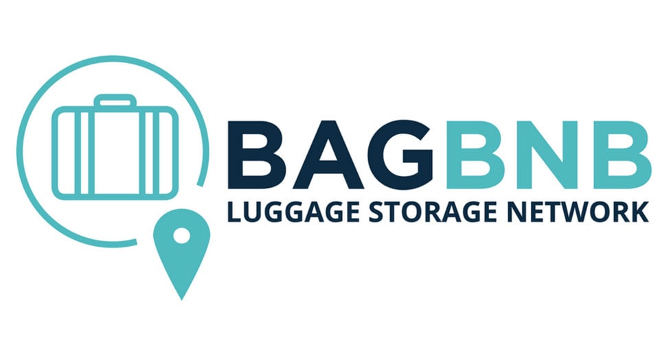 Teal and Black BAGBNB Luggage Storage Logo